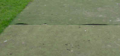 Pitch 1 detail of lifted seam